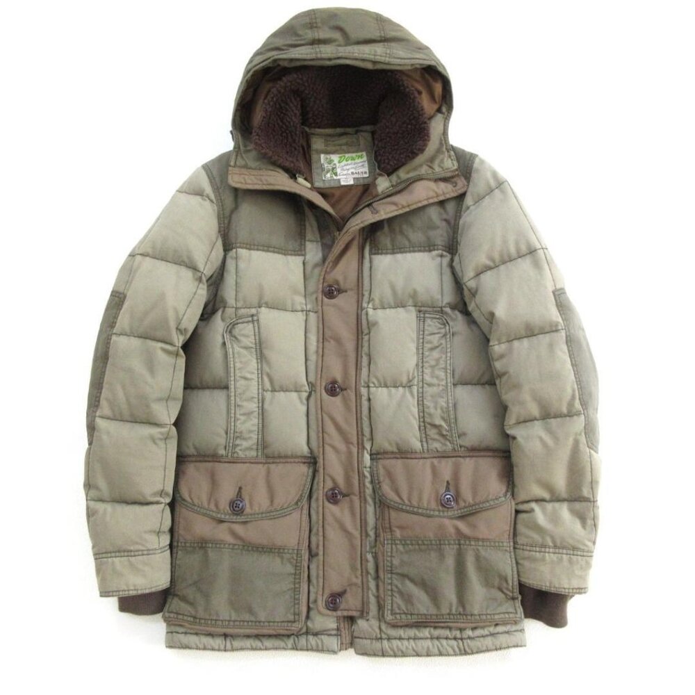 Eddie Bauer Green Yukon Down Quilted Premium Goose Down Parka